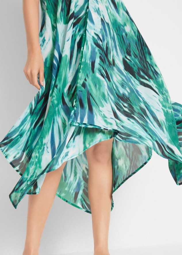 Długa sukienka plażowa z szyfonu