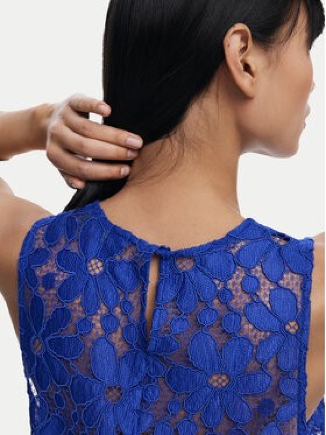 Desigual Top Tanatos 25SWBW25 Niebieski Slim Fit