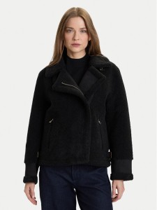 Rinascimento Płaszcz przejściowy CFC0122207003 Czarny Regular Fit