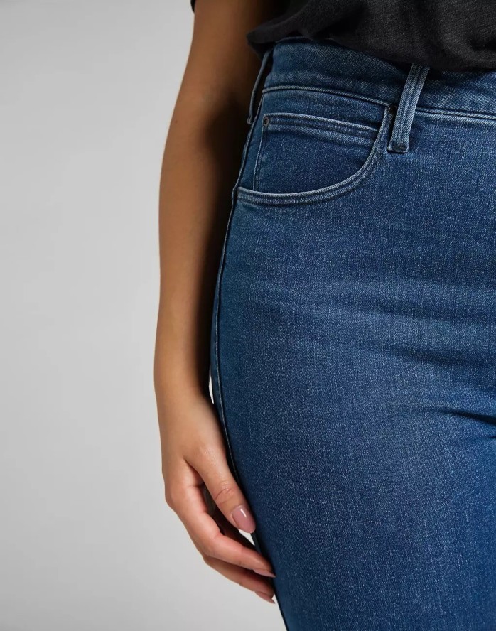 LEE SUPER HIGH SCARLETT DAMSKIE SPODNIE JEANSOWE JEANSY MID EVITA L32GPVYW 112107492