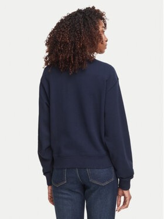 Tommy Hilfiger Bluza Script Terry WW0WW52355 Granatowy Regular Fit