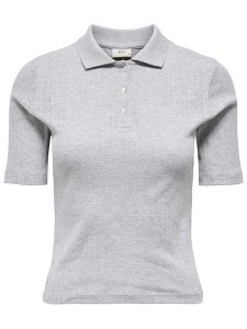 JDY Koszulka polo w kolorze szarym rozmiar: M