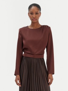 Rinascimento Bluzka CFC0126404003 Brązowy Regular Fit