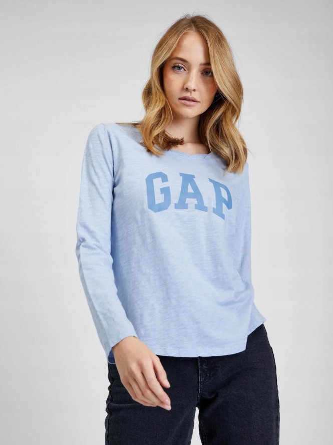 T-SHIRT DAMSKI KOSZULKA Z DŁUGIM RĘKAWEM GAP LONGSLEEVE BAWEŁNA 1