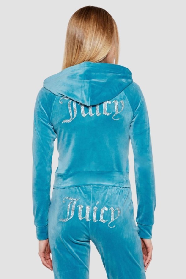 JUICY COUTURE Niebieska damska bluza Madison, Rozmiar S