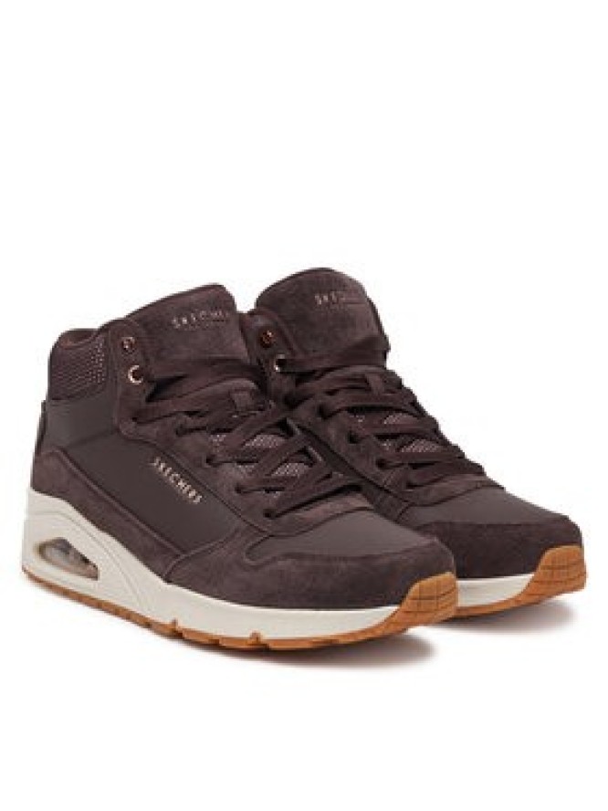 Skechers Sneakersy Uno - Stacre Shine 177181/CHOC Brązowy
