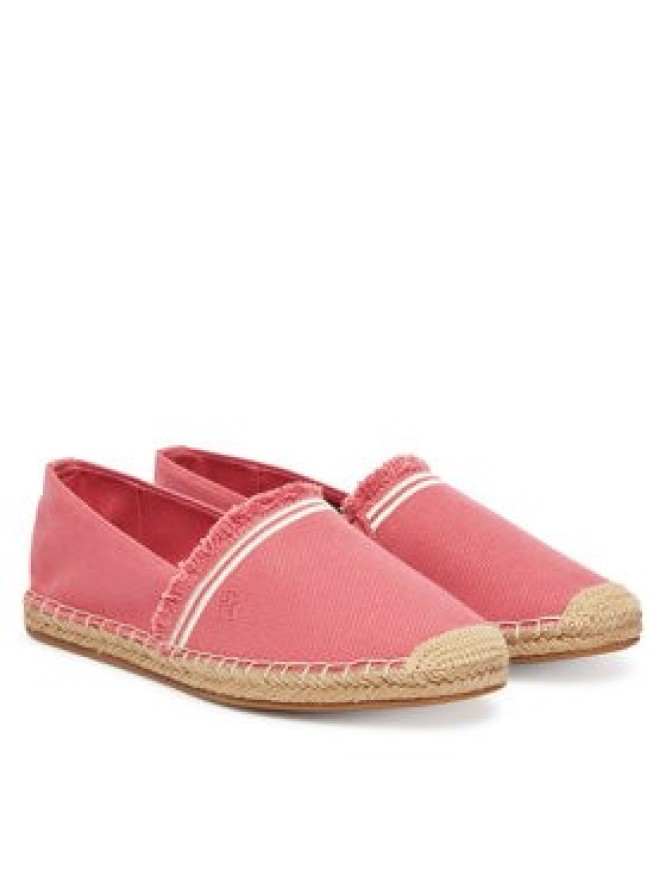 Tommy Hilfiger Espadryle Fringe Canvas Closed Espadrille FW0FW08881 Różowy