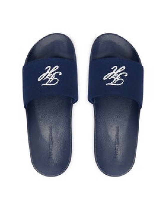 Tommy Hilfiger Klapki Th Script Pool Slide FW0FW09286 Niebieski