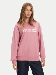 Guess Bluza O5RQ03 KCO31 Różowy Regular Fit
