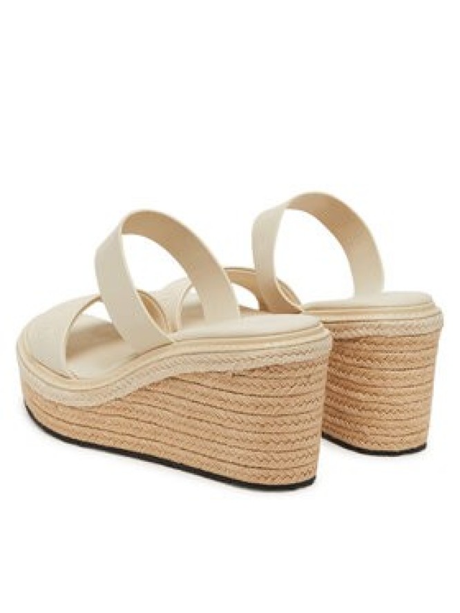 Calvin Klein Espadryle Wedge Sandal 50 - He HW0HW02375 Écru