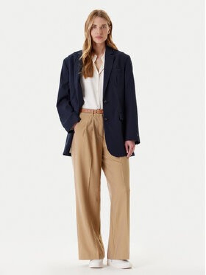 Tommy Hilfiger Marynarka Elevated WW0WW46808 Granatowy Relaxed Fit