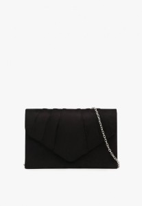 Czarna Torebka Kopertówka Vices z Marszczeniem Adeslia
