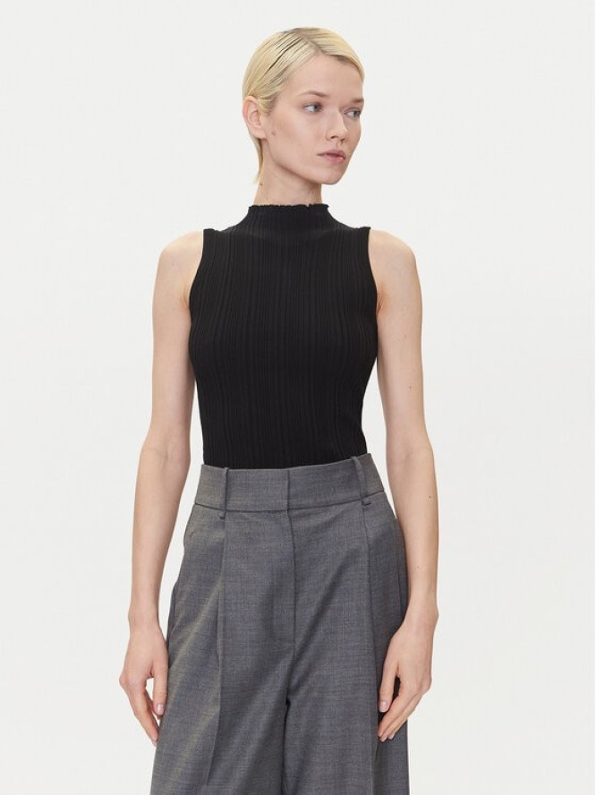 HUGO Bluzka Sarepilk 50542597 Czarny Slim Fit