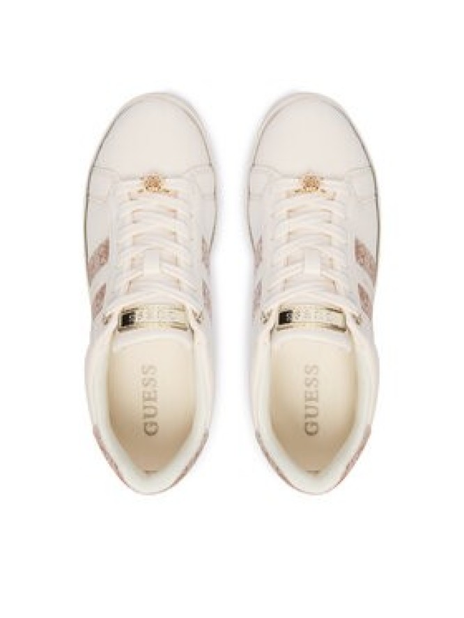 Guess Sneakersy FLTBRL ELE12 Kremowy