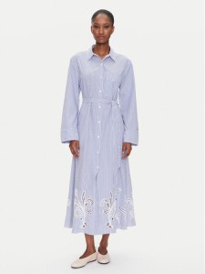 Tommy Hilfiger Sukienka koszulowa WW0WW44660 Błękitny Regular Fit