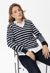 Sweter w paski S-TOLA