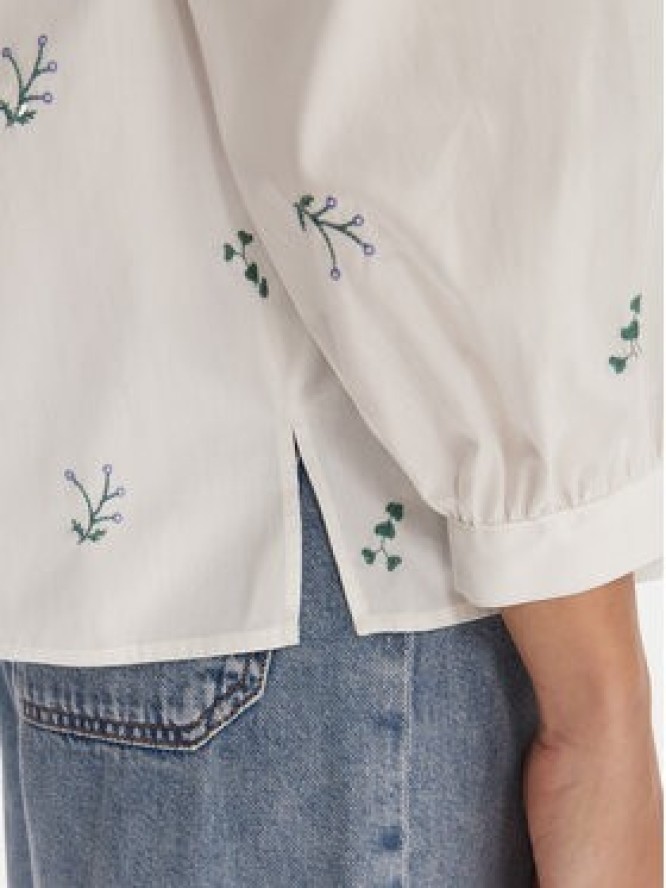 Weekend Max Mara Koszula Gilly 2515111132 Biały Relaxed Fit