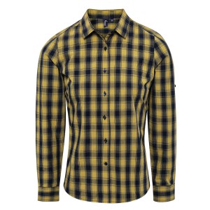 Damska Bawełniana Koszula W Kratę Z Długim Rękawem