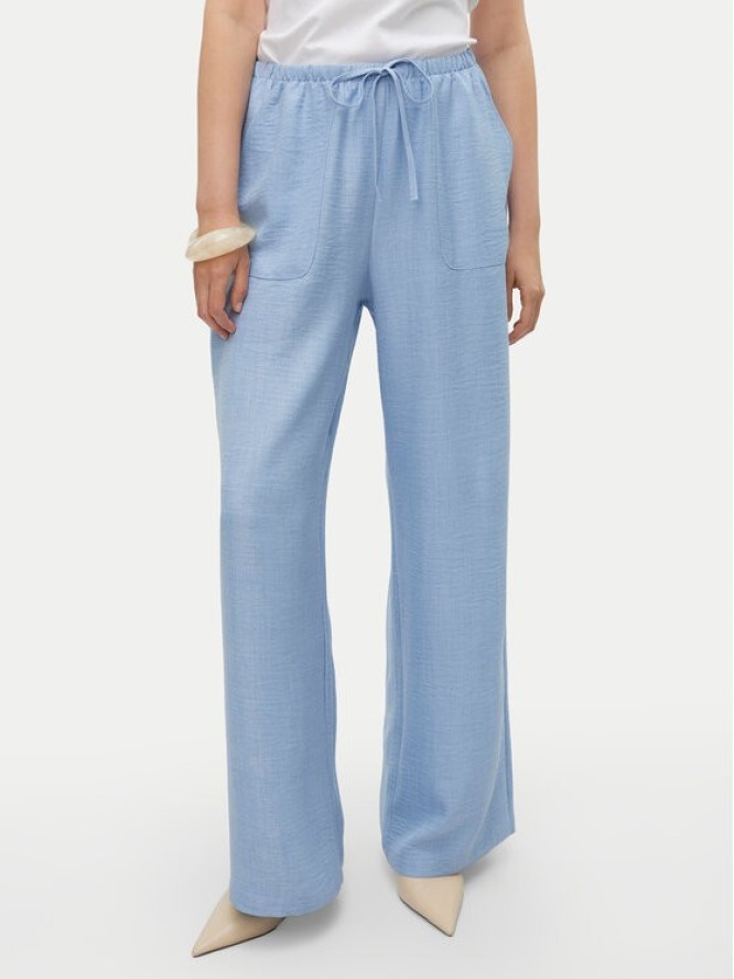 Vero Moda Spodnie materiałowe Melaney 10316385 Niebieski Loose Fit