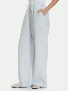 Tommy Jeans Spodnie materiałowe DW0DW22285 Niebieski jasny Loose Fit