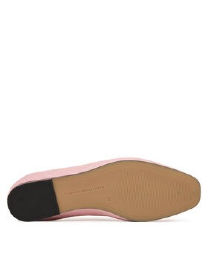 Tommy Hilfiger Baleriny Soft Leather Ellastic Ballerina FW0FW09245 Różowy