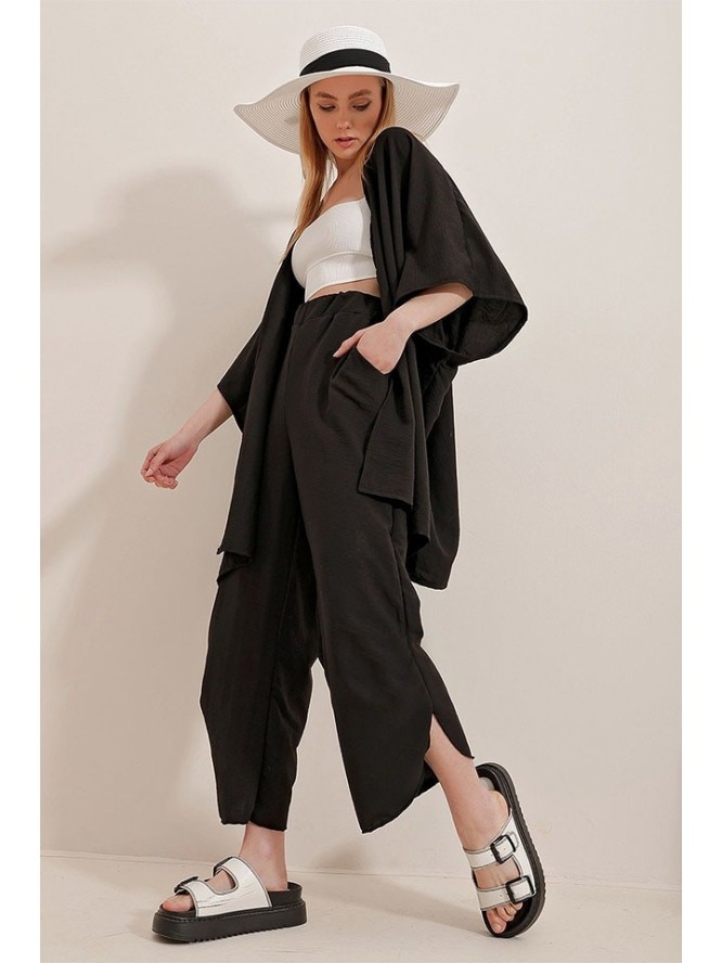 Trend Alacati 2-częściowy zestaw "Trend Alaçat Stili" w kolorze czarnym rozmiar: onesize