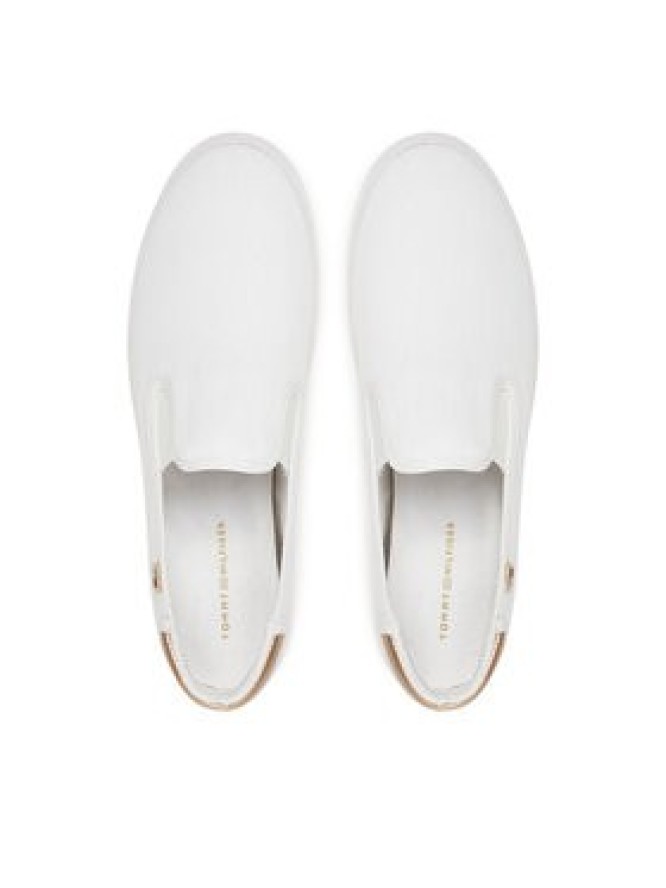 Tommy Hilfiger Tenisówki Vulc Canvas Slip-On Sneaker FW0FW08645 Biały
