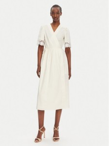 TWINSET Sukienka codzienna 251TT2091 Écru Loose Fit