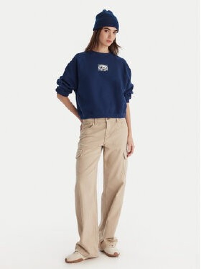 Quiksilver Bluza Graphic Crew EQWFT03198 Granatowy Regular Fit