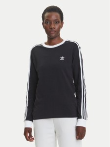adidas Bluzka adicolor 3-Stripes JC5774 Czarny Regular Fit