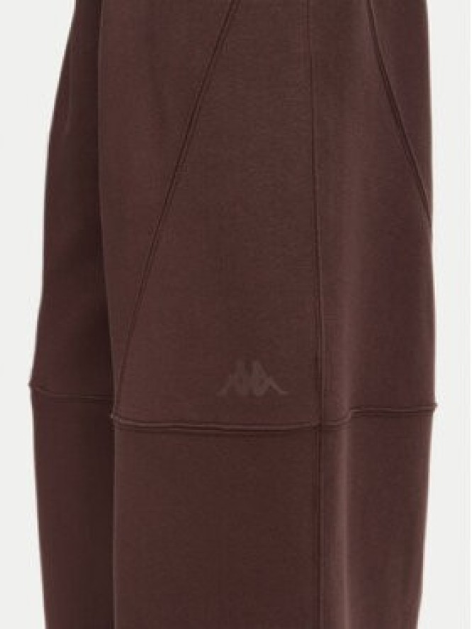 Kappa Spodnie dresowe 36226ZW Brązowy Oversize