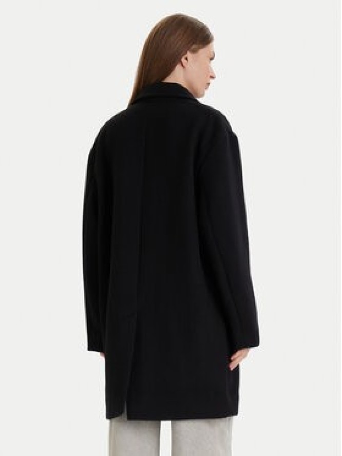 BOSS Płaszcz wełniany C_Calesara2 50548660 Czarny Relaxed Fit