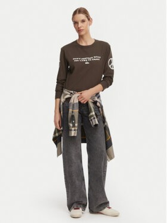 Quiksilver Bluzka Standard EQWZT03200 Brązowy Regular Fit
