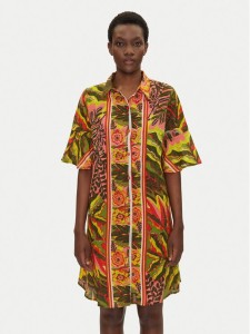 Iconique Sukienka koszulowa IC25-102 Kolorowy Relaxed Fit