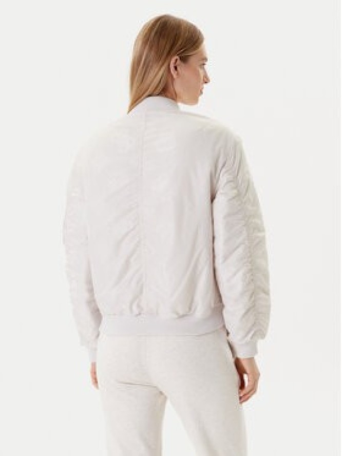 Guess Kurtka bomber W5YL08 WHDK2 Écru Regular Fit