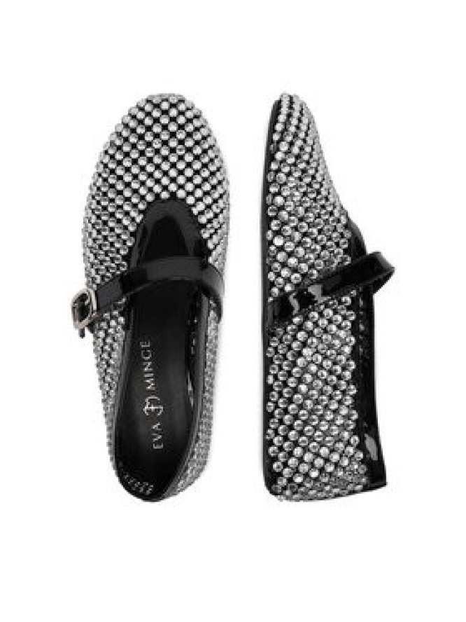 Eva Minge Baleriny EO-ROSA-0516-205 Srebrny