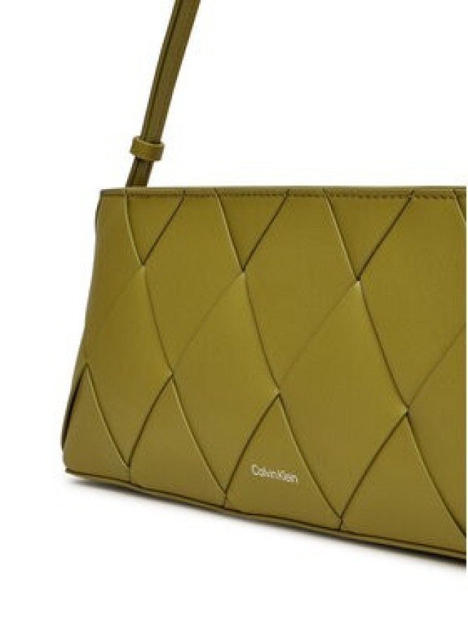Calvin Klein Torebka Ck Woven Elongated Shoulder Bag K60K612992 Zielony