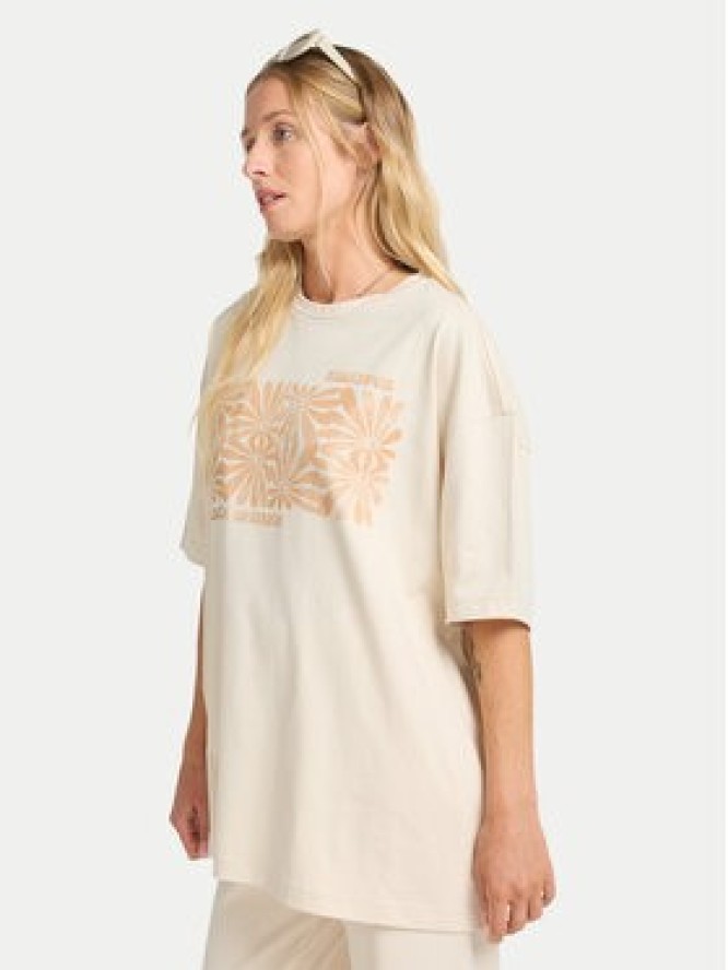 Billabong T-Shirt Wander Across EBJZT00483 Beżowy Loose Fit