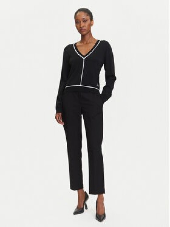 KARL LAGERFELD Sweter A3W18023 Czarny Regular Fit