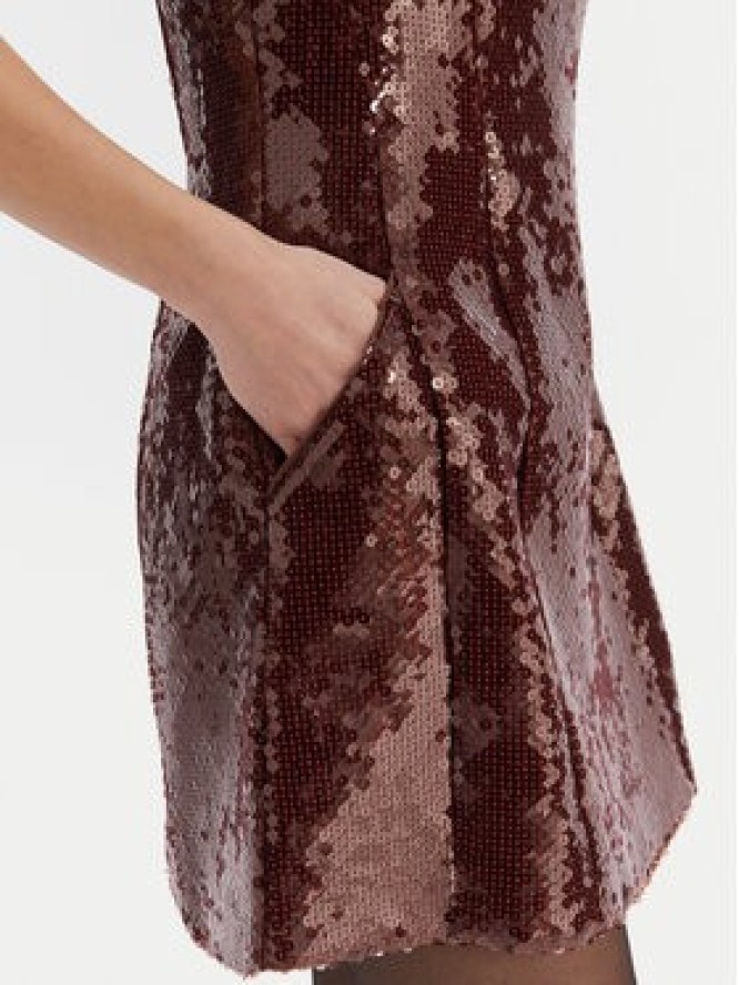 Bardot Sukienka koktajlowa Nevelle 59857DB2 Bordowy Slim Fit