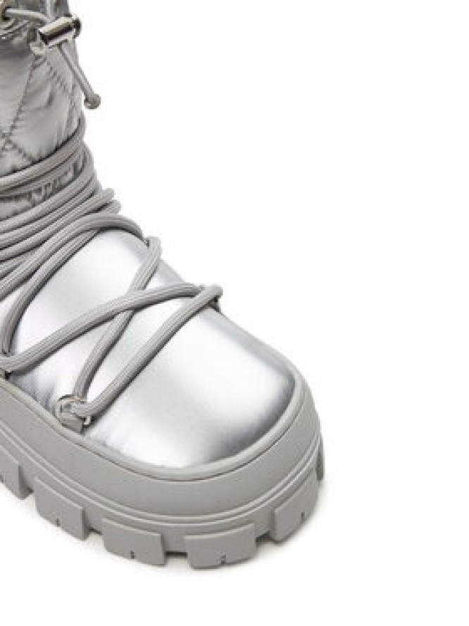 Guess Śniegowce Uniques FLFUNI LEL10 Srebrny