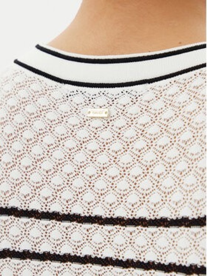 Gaudi Sukienka dzianinowa 511FD13006 Écru Regular Fit