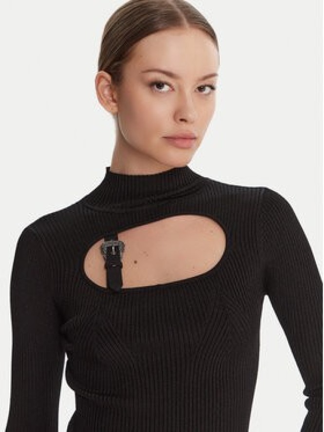 Versace Jeans Couture Golf 79HAFM16 CMH23 Czarny Slim Fit