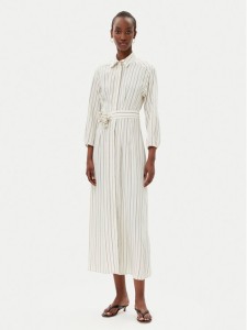 Marella Sukienka koszulowa Denis 2513221111200 Biały Regular Fit