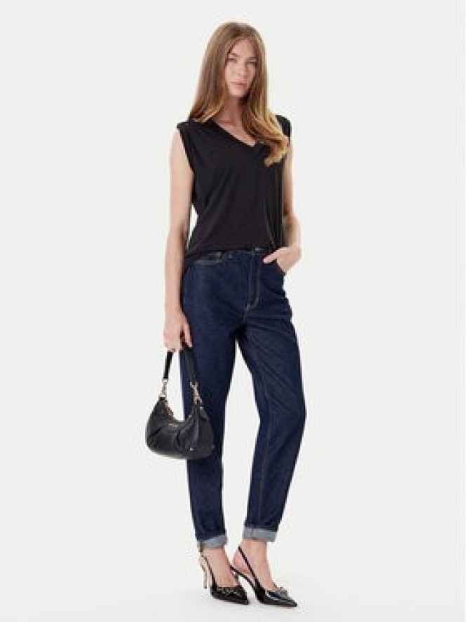 Guess Bluzka W5YP52 KCYW2 Czarny Regular Fit