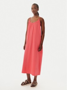 Vero Moda Sukienka letnia Luna 10286077 Koralowy Regular Fit