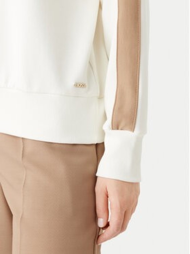 BOSS Bluza Dual 50535825 Écru Relaxed Fit