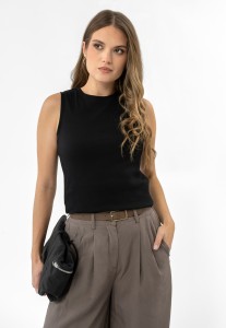 Prążkowany top, Slim Fit, T-DEMI