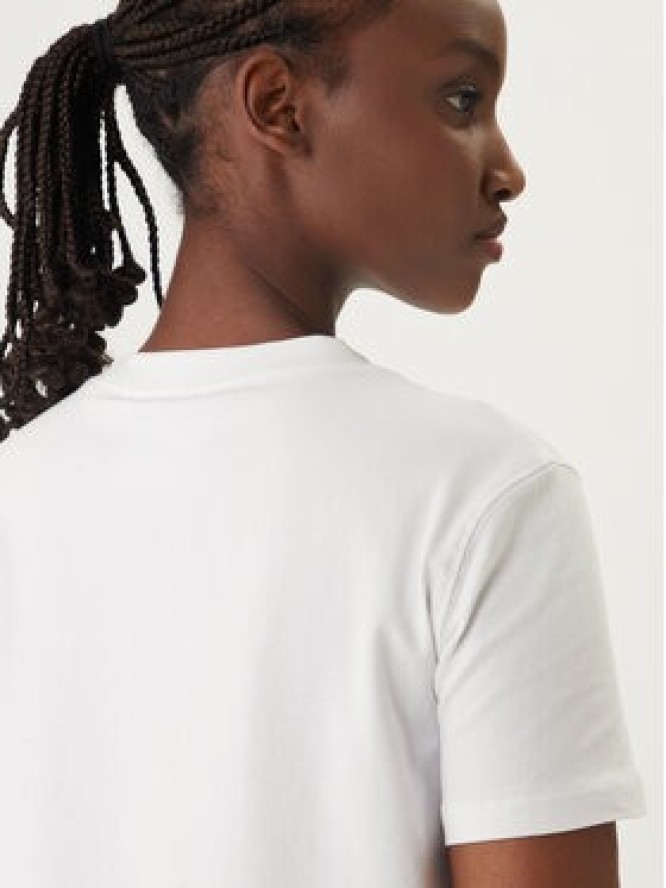 Versace Jeans T-Shirt 80HAHT09 Biały Regular Fit