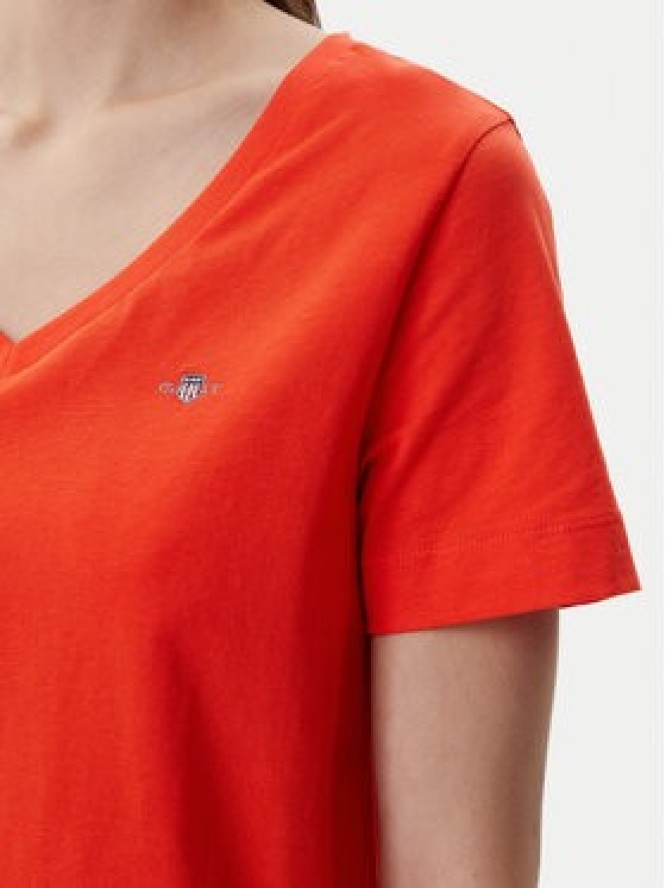 Gant T-Shirt Shield 4200750 Pomarańczowy Regular Fit